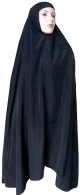 Grande cape - Hijab long de priere pour femme - Couleur noir