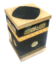 Objet de decoration sous forme de Kaaba recouvert de velours et dorures