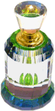 Tres Grande Bouteille (50 ml) de parfum concentre en cristal - Parfum Musc d'Or au choix
