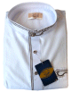 Qamis Al-Othaiman blanc col rond avec pantalon - Taille 58 (XL)