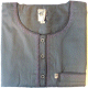 Qamis IKAF gris fonce brode avec des jolis motifs - Taille 58 (XL)