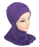 Hijab cagoule une piece couleur violet