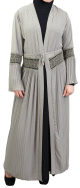 Gilet long (cardigan ou kimono) gris souris