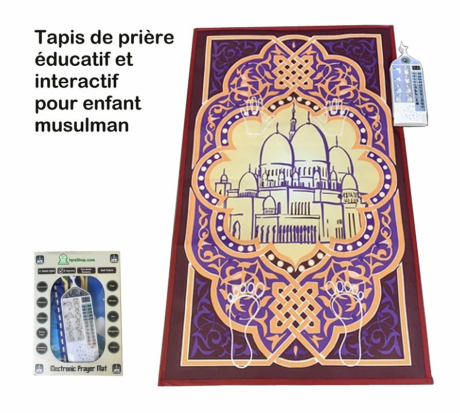 Tapis de prière interactif pour adulte de My Salah Mat (Version Française)