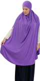 Grande cape - Hijab long de priere pour femme avec fentes - Couleur Mauve