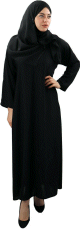 Robe noire simple (modele voilee)