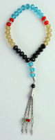 Chapelet "Sebha" deluxe a 33 perles en cristal multicolore