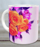 Mug cadeau personnalisable (fleurs) - Tasse personnalisee avec un message a offrir pour faire plaisir (famille, ami, etc.)