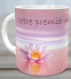 Mug-Cadeau rose - Tasse avec deux messages personnalises (Tasses personnalisees)