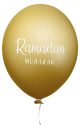 Les ballons "Ramadan Mubarak" - 6 pieces