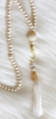 Chapelet "Sabha" de luxe a 99 perles - Couleur beige