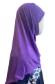 Hijab a enfiler pour fillette - Couleur Violet