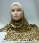 Hijab "Amel" avec motifs style tigre - 1 piece