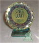 Objet decoratif en cristal avec inscription islamique