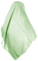 Grand Hijab (foulard carre 1m50) de couleur vert amande en tissu crepe