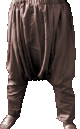 Pantalon sarouel marron fonce pour homme  - Taille 2 (XL au 3XL)