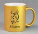 Mug Personnalise dore (plusieurs modeles au choix : prenom, message, etc.)