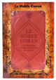 Coffret Cadeau Le Noble Coran de couleur orange-saumon et la traduction en langue francaise de ses sens (bilingue francais/arabe)