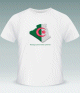 T-Shirt personnalisable "Algerie" (le drapeau algerien a l'interieur des frontieres algeriennes)